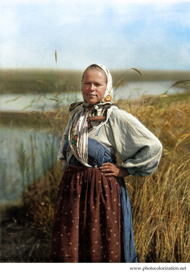 "Жница". 1914г. Фотограф С.А. Лобовиков