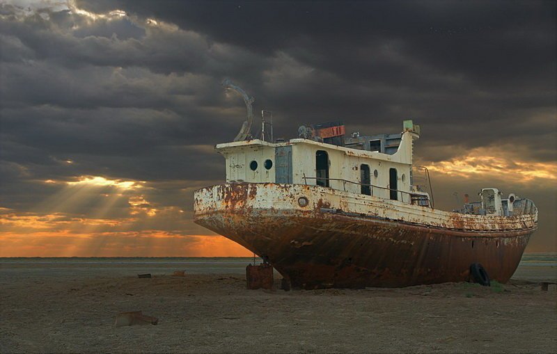 Кладбище кораблей на аральском море