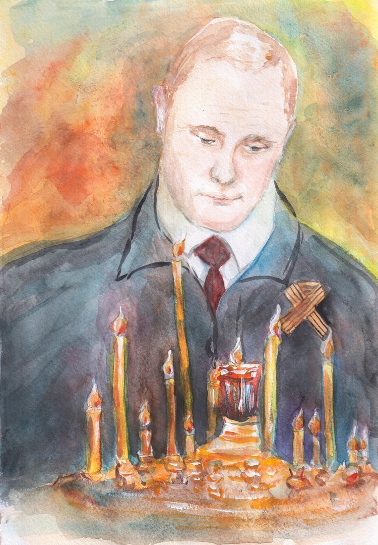 За 400 рублей: дети нарисовали президента Путина