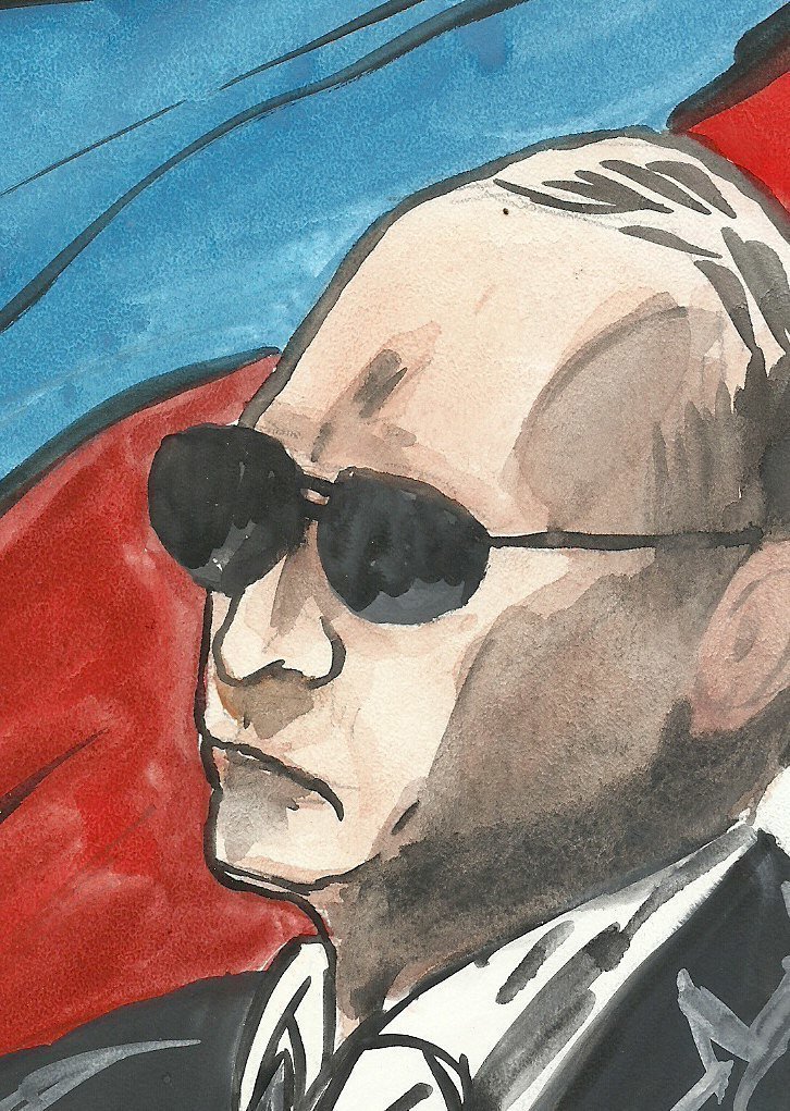 За 400 рублей: дети нарисовали президента Путина