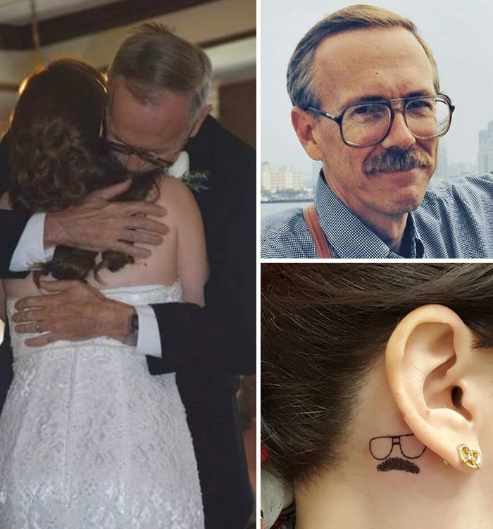 3. "Мой папа умер 15 декабря 2016 года. Сегодня я сделала татуировку"