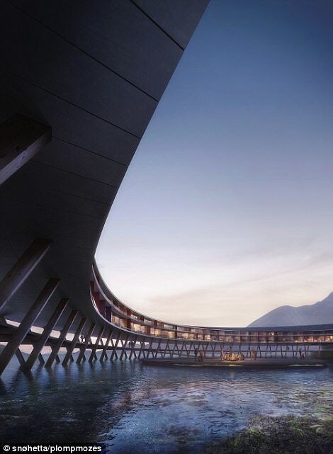 По задумке архитекторов из норвежского бюро Snøhetta, отель Svart расположится к северу от полярного круга у подножия ледника Свартисен (в честь которого его и назвали)