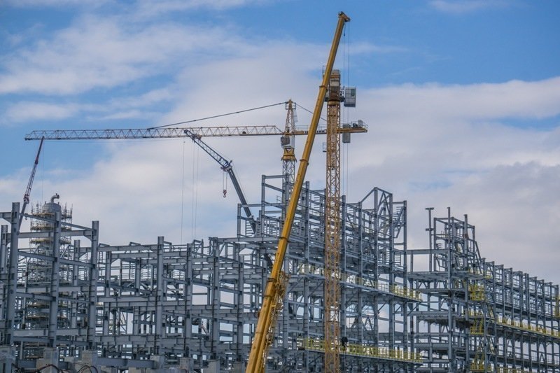 Одна из крупнейших строек России на площади в 460 гектаров трудятся 11 201 строителей