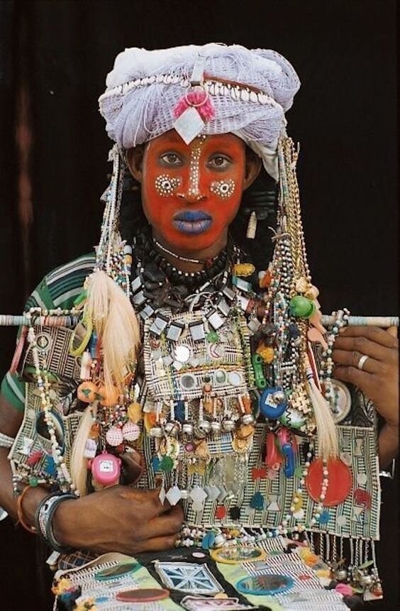 Одежда одного из народов, проживающих в Сахельских королевствах (Африка)