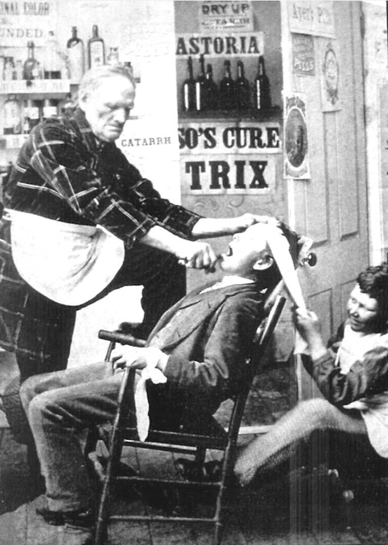 Английский дантист. 1870 год