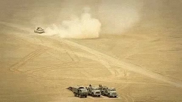 Кадры современной постановки дымовой завесы танком Т-90: