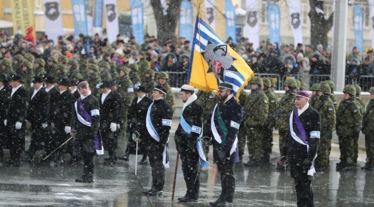 В Эстонии прошел военный парад в честь столетия республики. Фоторепортаж