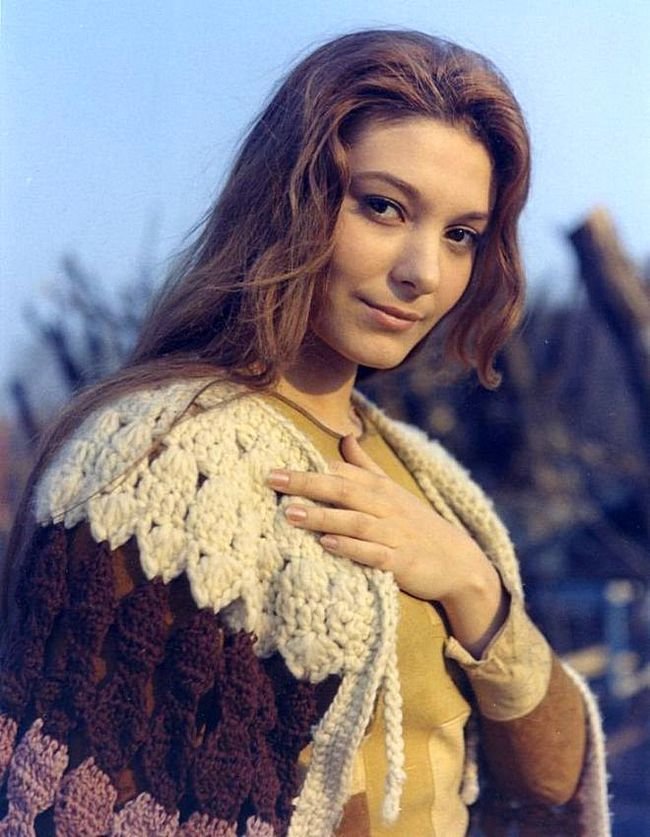 Наталья Бондарчук во время съемок «Солярис» (1972, режиссер Андрей Тарковский).