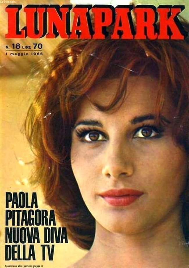 Паола Питагора на обложке Лунапарка (1966).
