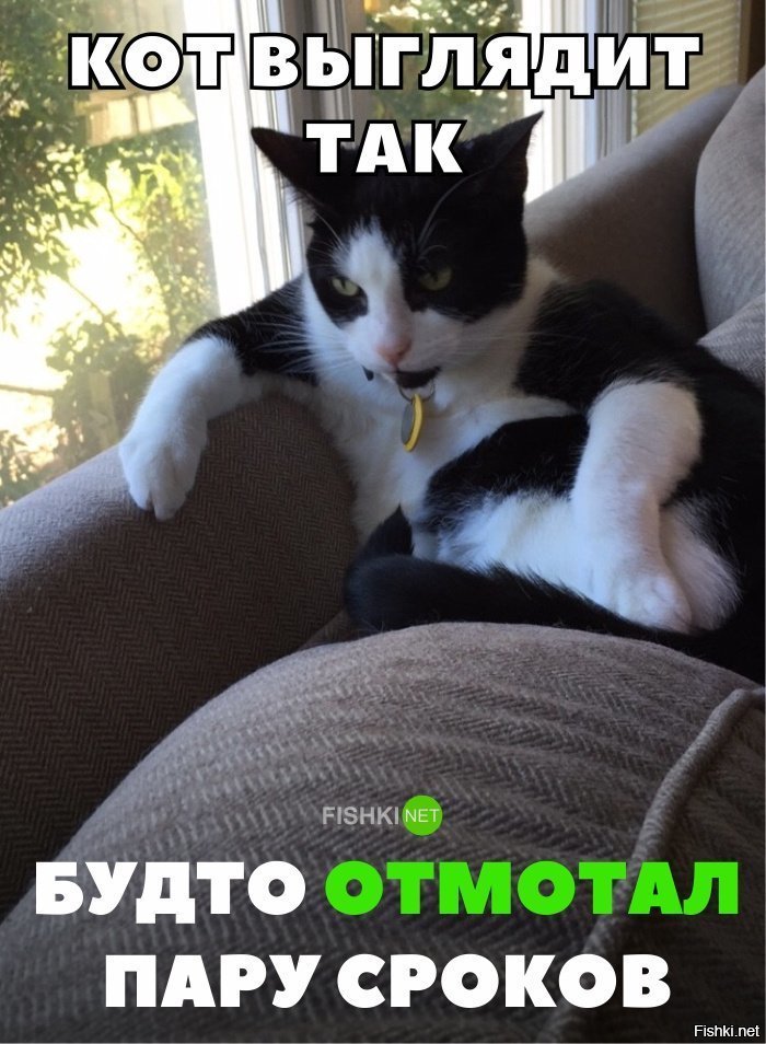 Будто отмотал срок