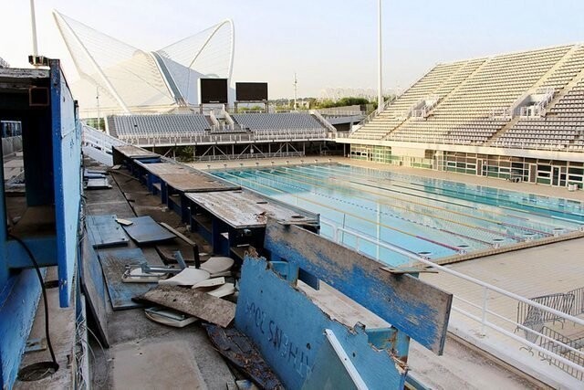 Главный олимпийский бассейн - Афины, Греция, летняя Олимпиада - 2004