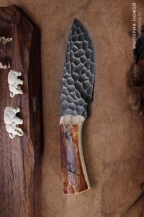 Дамасские ножи. Нож "Каменный век" от БАСКо