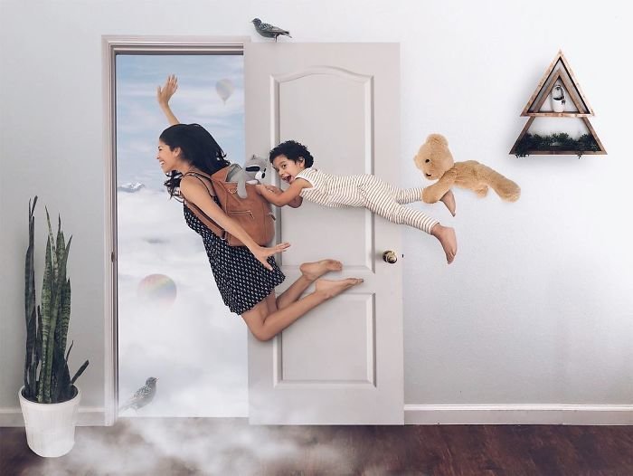 Мама с помощью фотошопа превращает жизнь своих детей в сказку