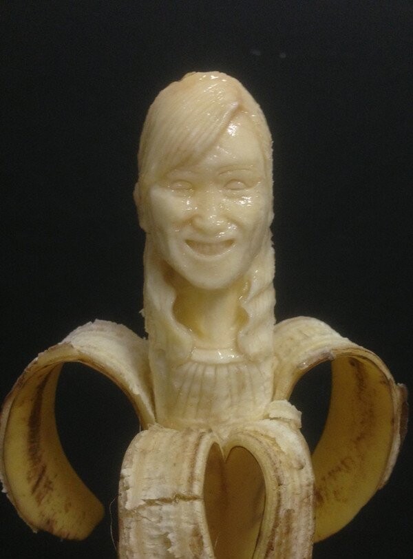 Художественная резьба на бананах