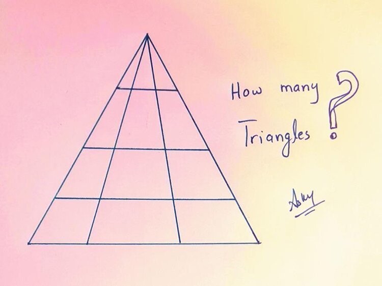 12. Как вы думаете, сколько треугольников на картинке?