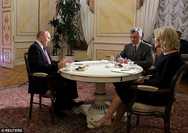 Путин дал большое интервью американской журналистке канала NBC Мегин Келли