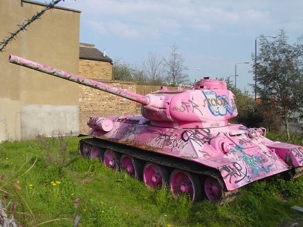 Советский  танк Т-34 в Лондоне
