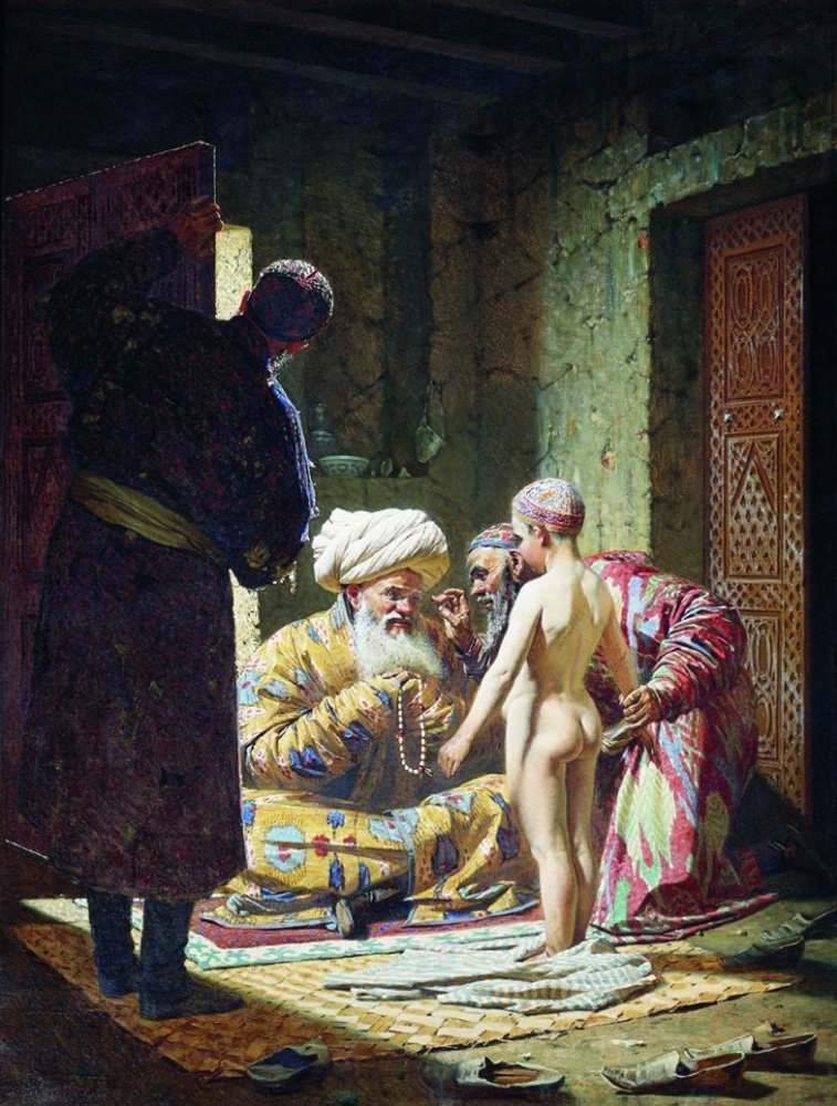 Продажа ребенка-невольника, 1872