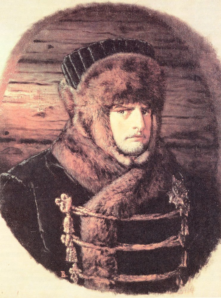 На морозе. 1887-1895. Верещагин В. Наполеон I в России 1812