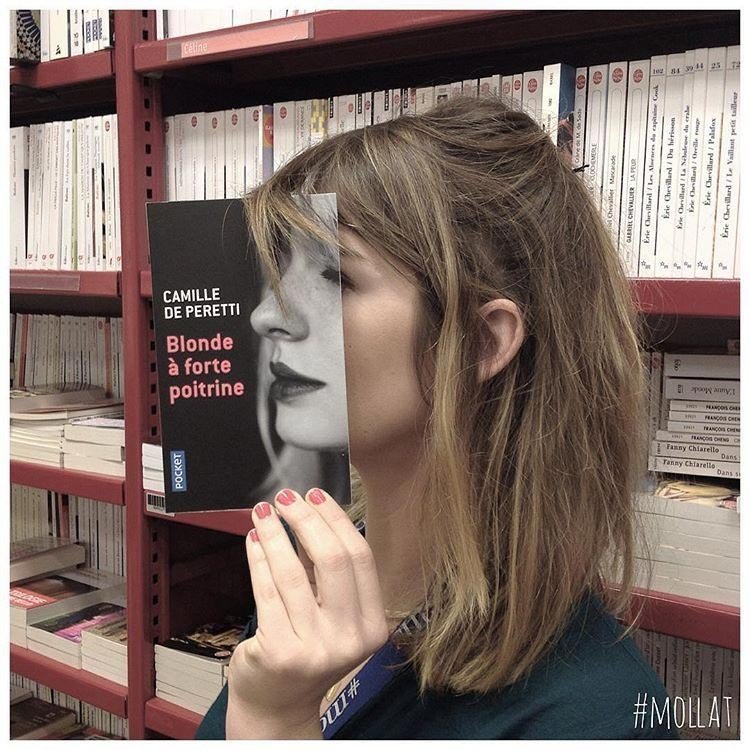 20 идеальных оптических иллюзий с заменой лица обложкой книги
