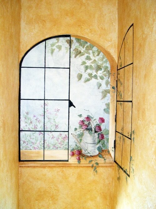 1. Нарисованное окно