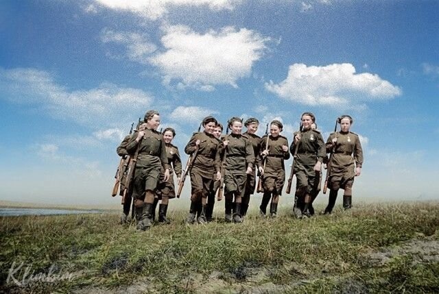 "Ожившие" фото времен Великой Отечественной войны (18 фото)