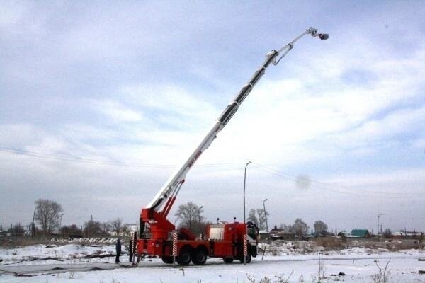 Варгашинский завод ППСО успешно испытал пожарный пеноподъемник для Арктики