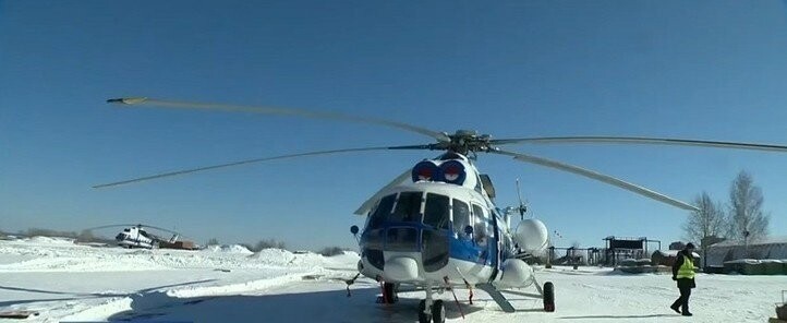 Санитарной авиации Иркутской области передан новый вертолет Ми-8 АМТ
