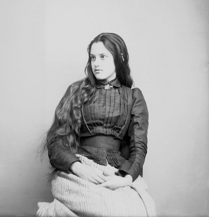 Марсия Паскаль, получерок, дочь офицера армии Джордж У. Пасхаль, 1880-е годы