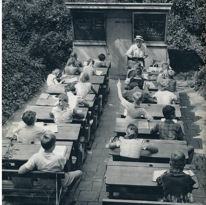 4. Школа на открытом воздухе в Нидерландах, 1957 г.