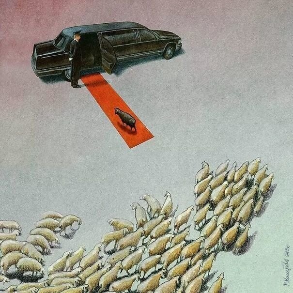 Реалистические иллюстрации Поля Кучиньски показывают, что не так с современным обществом