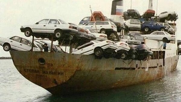 1990-е годы. Японские авто плывут в Россию…