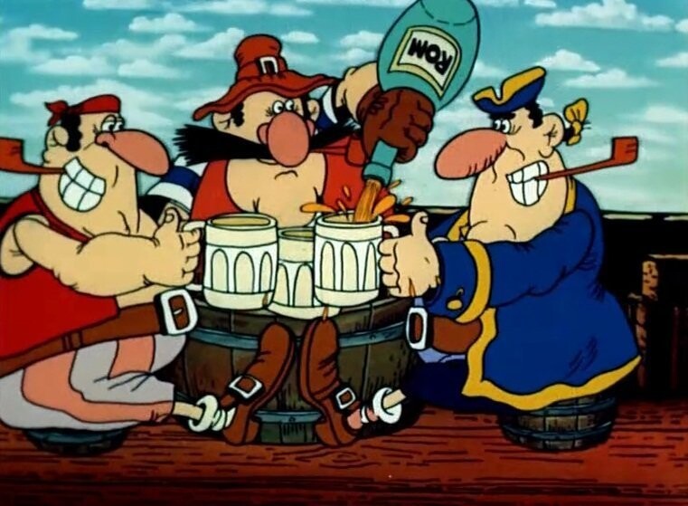 Как пьют моряки на "жабодавах"