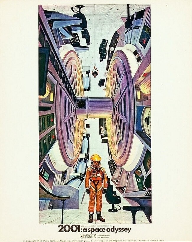 Эскизы Роберта Макколла для фильма "2001: космическая одиссея",  1968