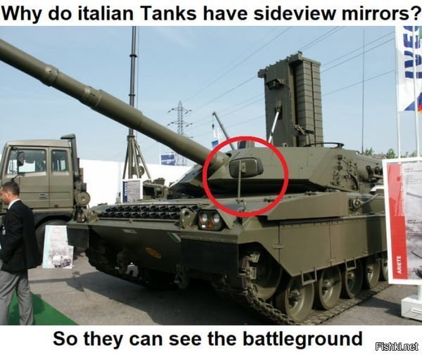 Англосаксы об итальянцах (литературный перевод): Зачем на итальянских танках ...