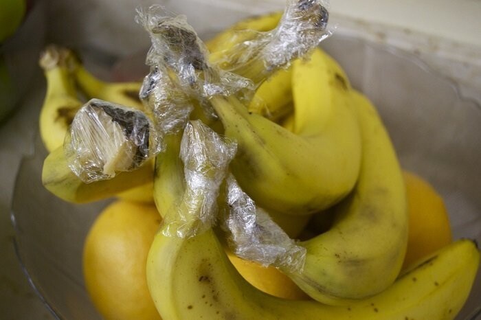   Сохраняйте свежесть бананов