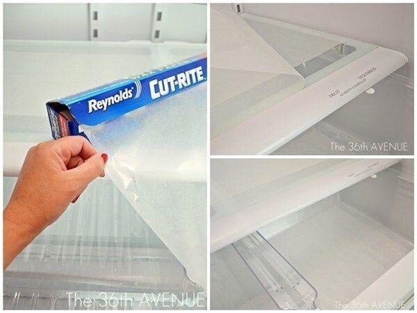   Используйте плёнку вместо коврика для холодильника