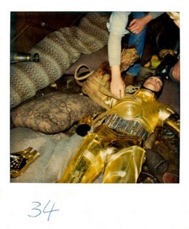 Закулисные полароидные фотографии со съёмок фильма «Звёздные войны: Возвращение джедая»
