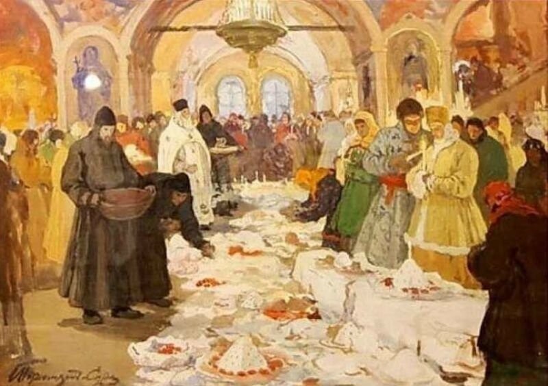 Горюшкин-Сорокапудов Иван Силыч - Обряд освящения куличей (1910)