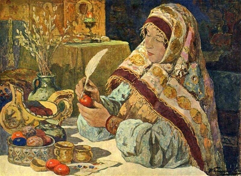 Горюшкин-Сорокопудов Иван Силыч - Канун Пасхи в старину (1914)