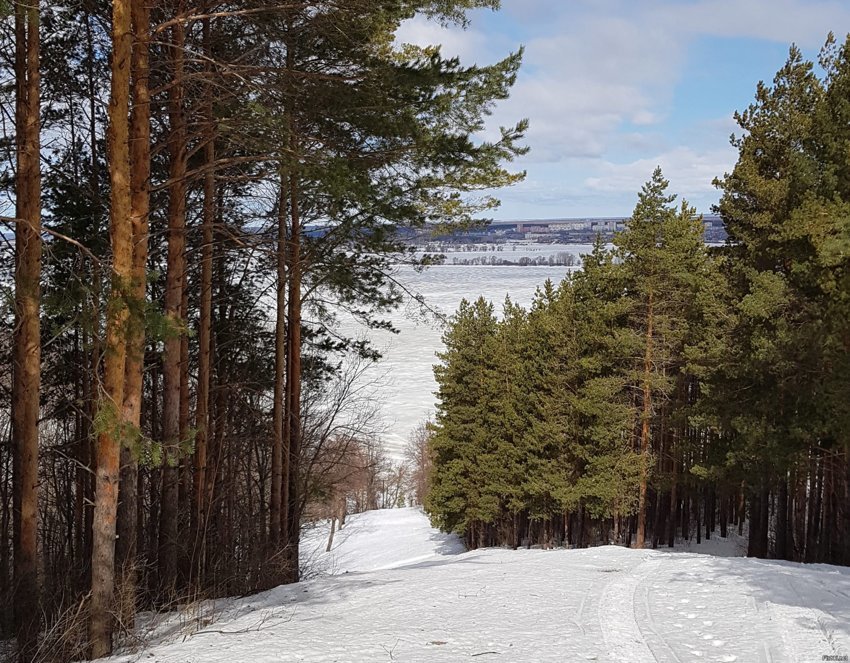 Волгу видно