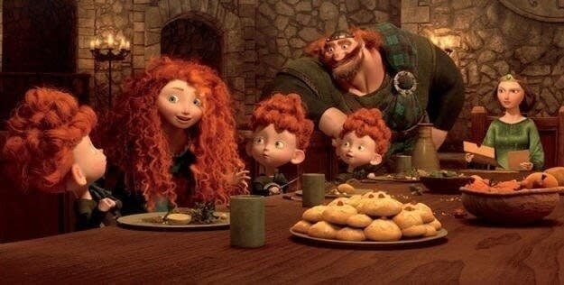 7. Эти маленькие печенья в мультфильме "Храбрая сердцем" - традиционный шотландский десерт
