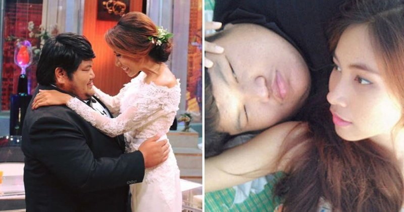Любят не за внешность: 120-килограммовый таец женился на хорошенькой медсестре