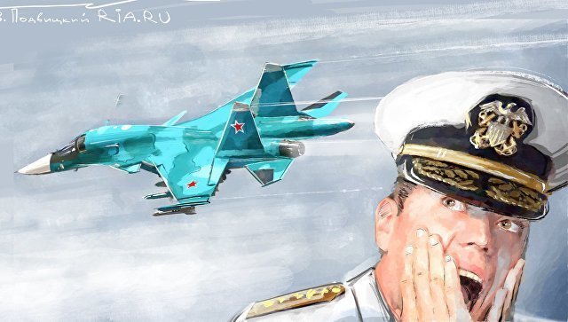 Атака русских самолетов на американский эсминец: фельетон-инсайд