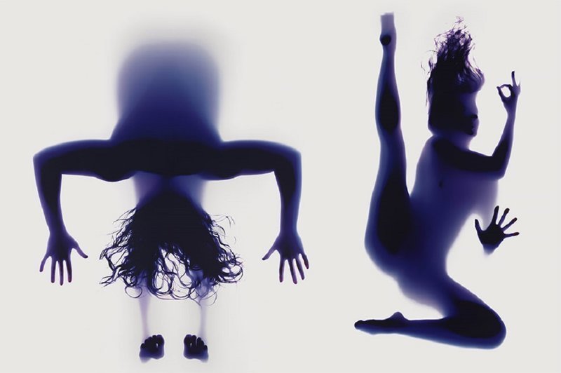 Потрясающие портреты-фотограммы поз йоги
