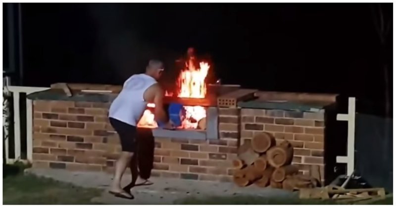 Барбекю с огоньком: австралиец чуть не сжег себя из-за неосторожности