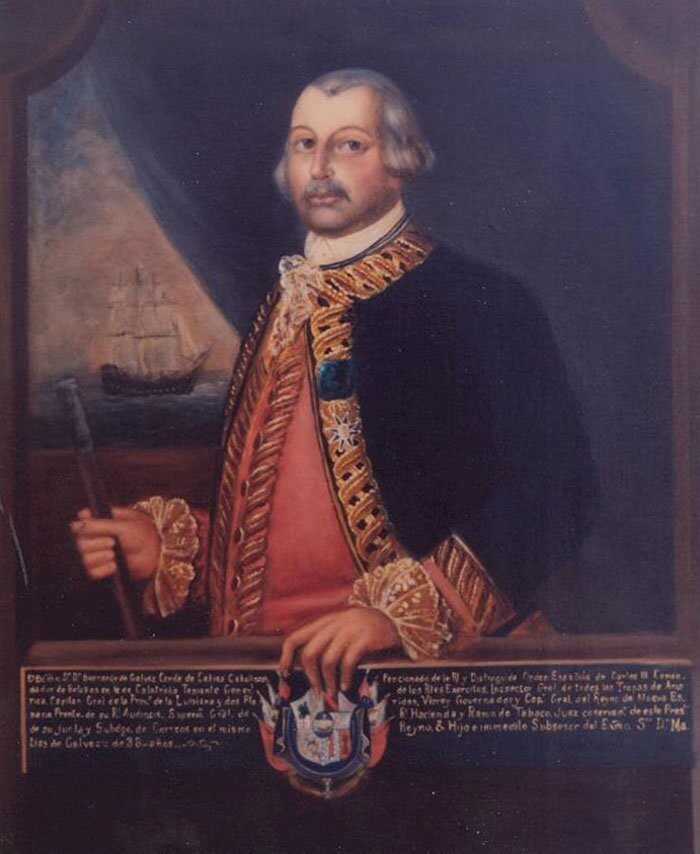 8. Портрет испанского генерала Бернардо де Гальвеса, автор неизвестен
