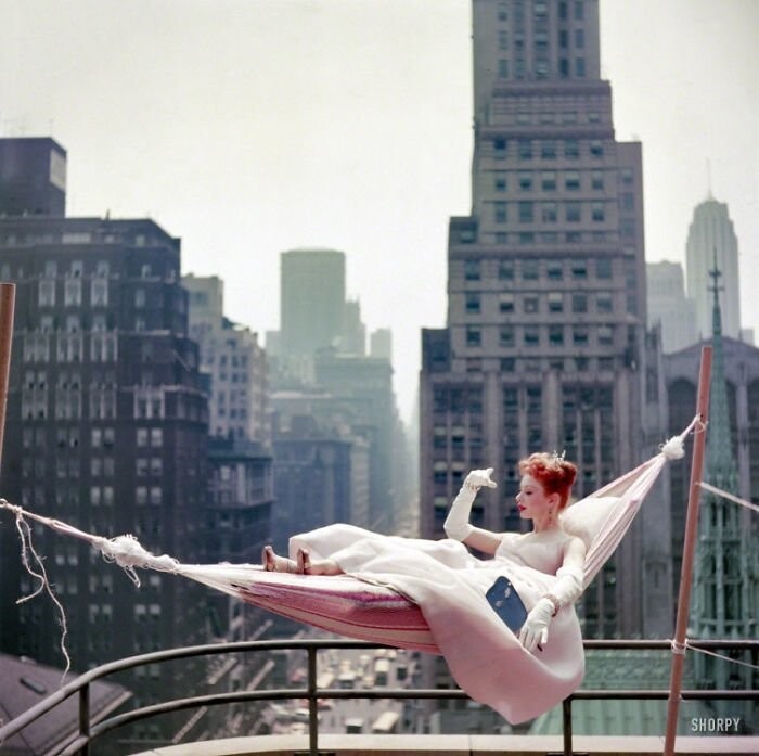 27. Актриса и танцовщица Гвен Верден, Нью-Йорк, 1953 г.