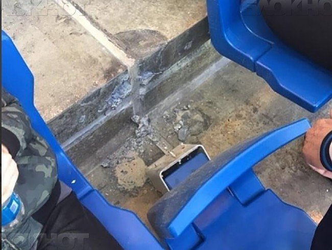 Фанаты разломали сидения на новом стадионе «Ростов-Арена»