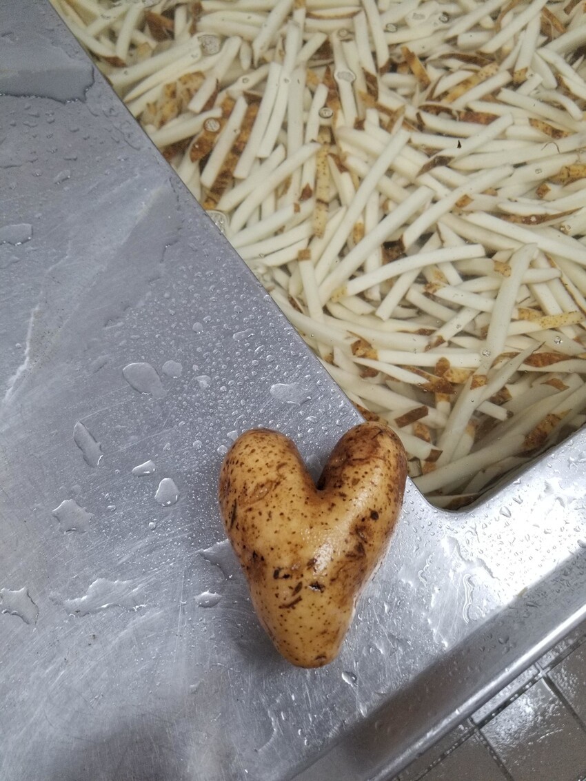 Картофельное сердечко